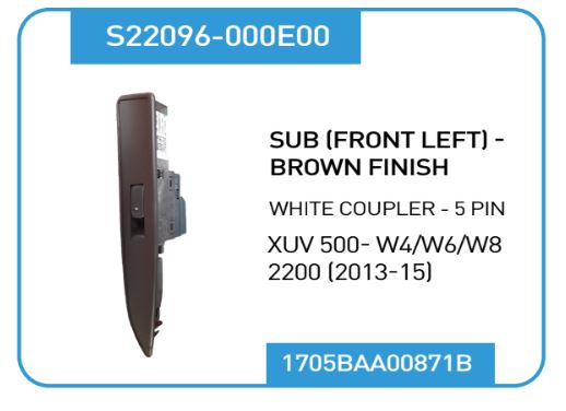 SWITCH PWS XUV 500 Fr LEFT S-22096 BROWN