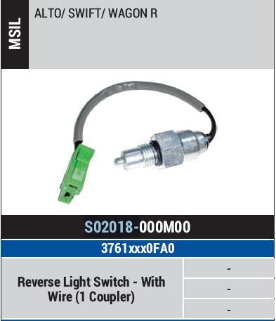 REV.SWITCH WAGNR/ALTO/SWIFT S02018