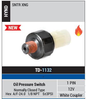 OIL PRESSURE SWITCH SNTR TD-1132