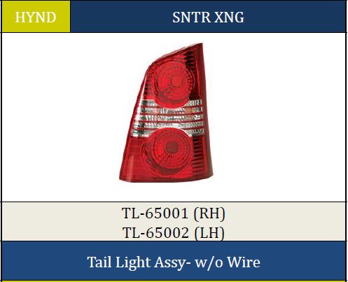 T.LIGHT SANTRO XING RH W/O WIRE 65001