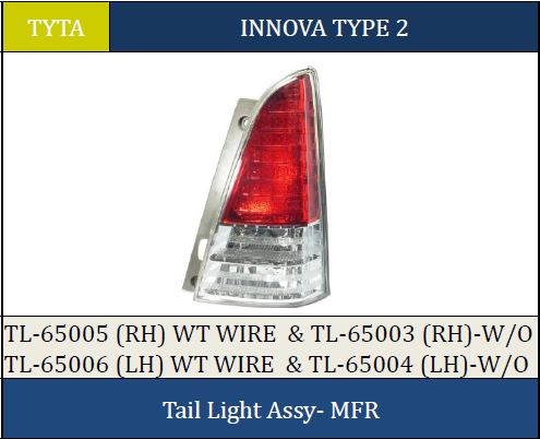 T.LIGHT INNOVA TYPE-2 RH TL-65005