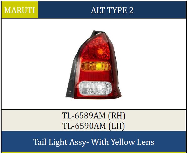 T.LIGHT ALTO T2 AMBER/YELOW 6590AM