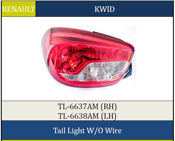 T.LIGHT KWID W/O WIRE LH 6638AM
