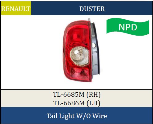 T.LIGHT DUSTER T1 RH MN 6685M
