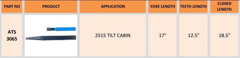 STEERING YOKE & TEETH 2515 TILT CABIN P